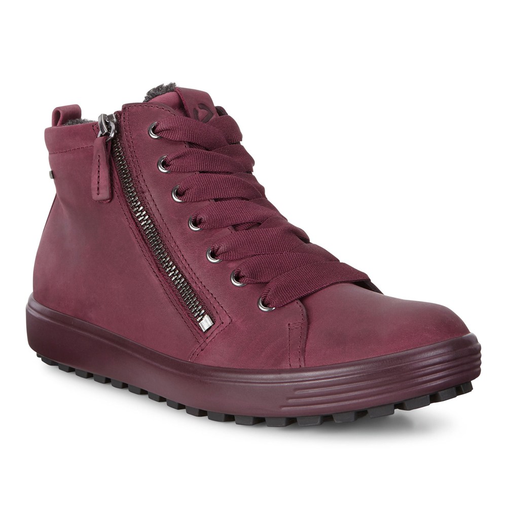 Tenis Mujer - ECCO Soft 7 Tred Gtx Hi - Vino - BEG041697